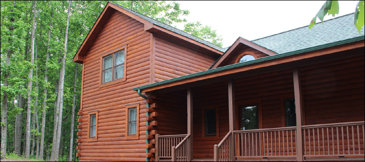 Log Home Staining in Iron Gate, Virginia
