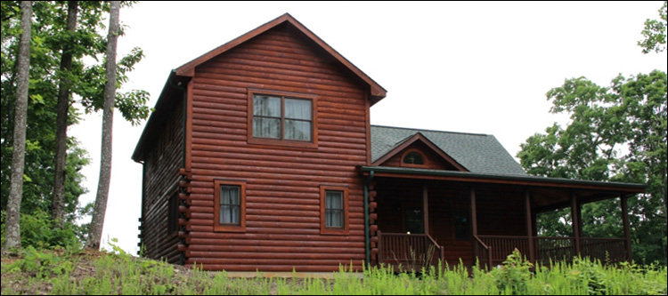 Professional Log Home Borate Application  Alleghany County, Virginia